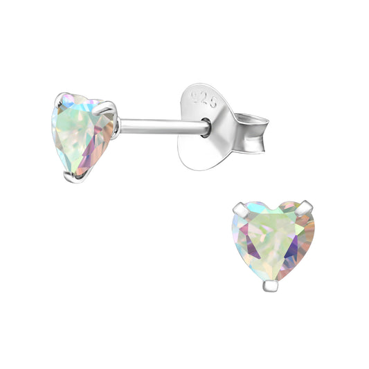 Aurora Heart Ear Studs