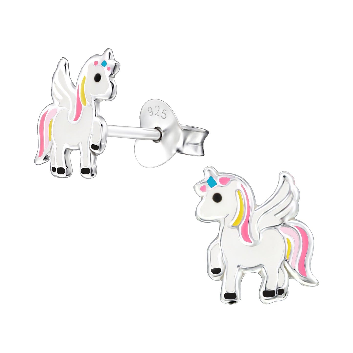 unicorn ear studs children's 