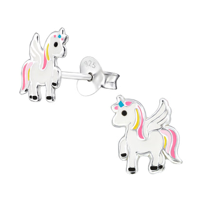 unicorn ear studs children's 